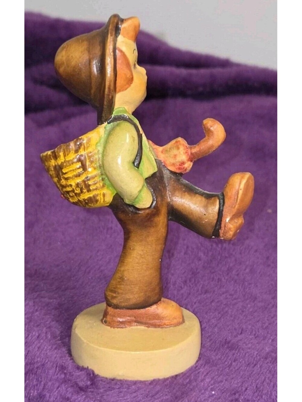 Vintage Globe Trotter Hummel Figurine Hand Painted Reproduction